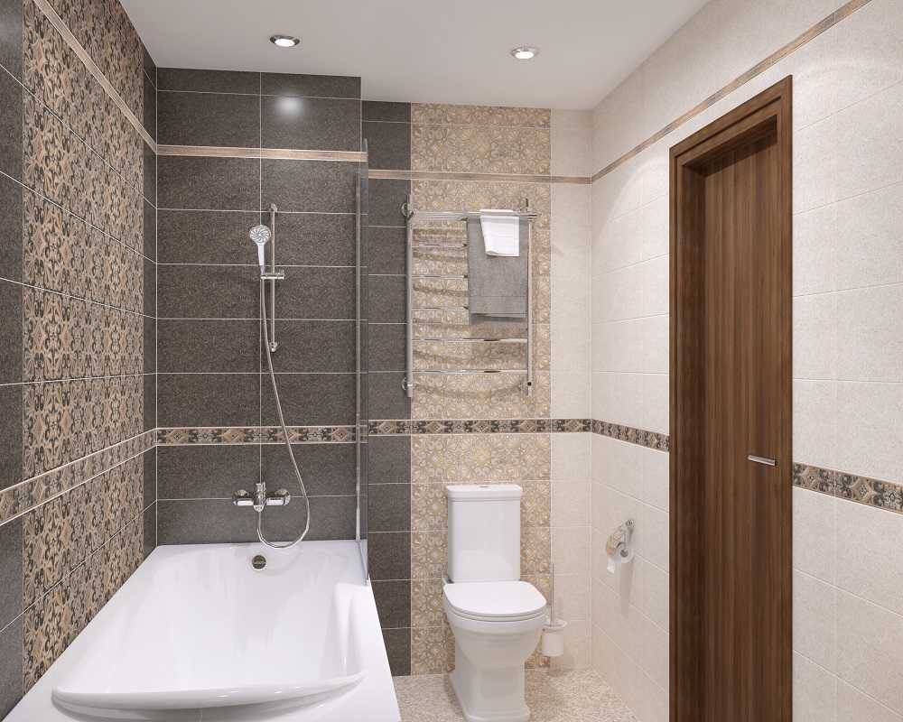 Варианты раскладки плитки в ванной: популярные способы укладки на пол и стены
