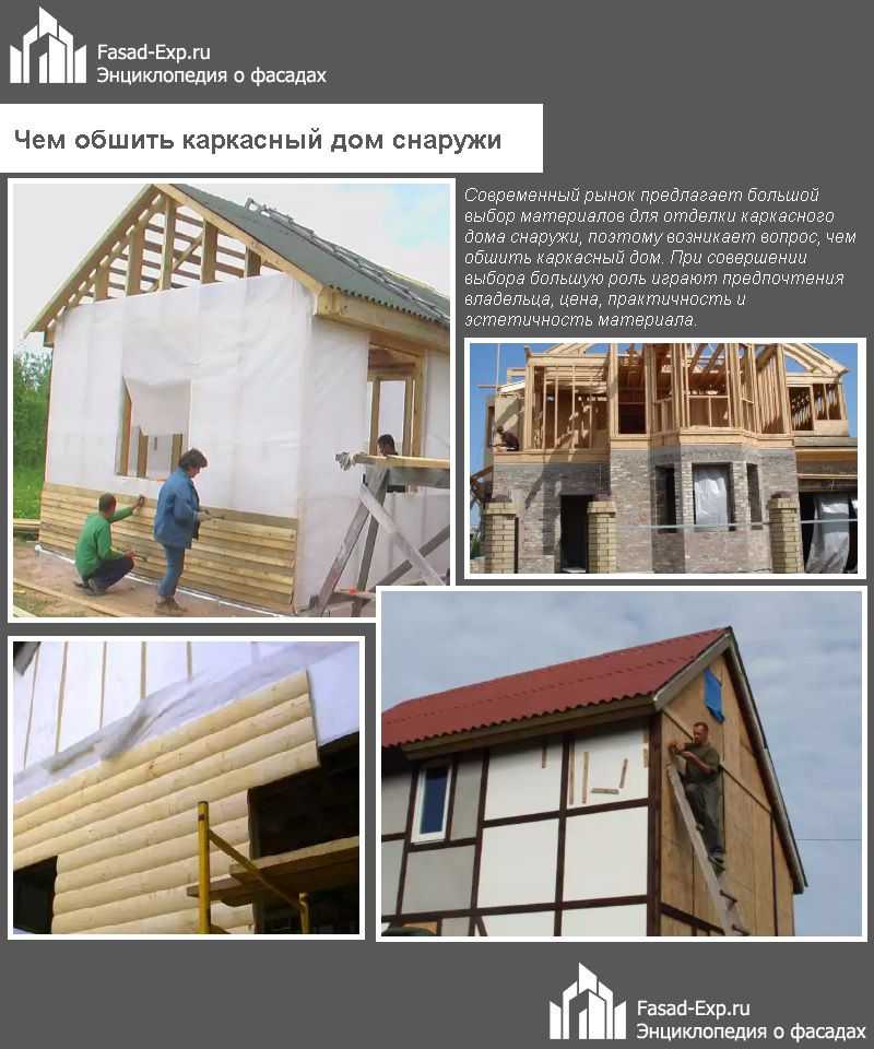 Чем обшить каркасный дом снаружи