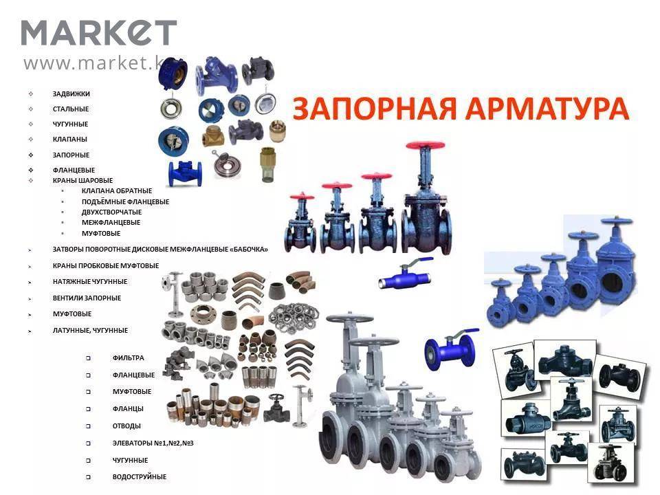 Классификация, виды и назначения трубопроводной арматуры