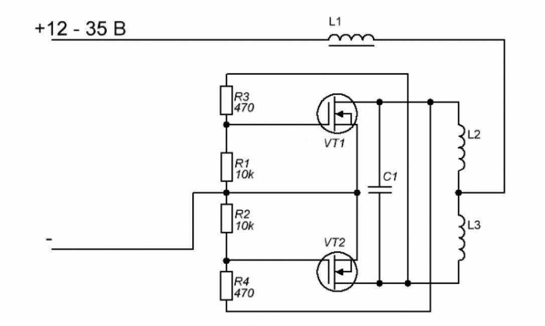 Индукционный нагреватель своими руками рабочая схема 12 вольт