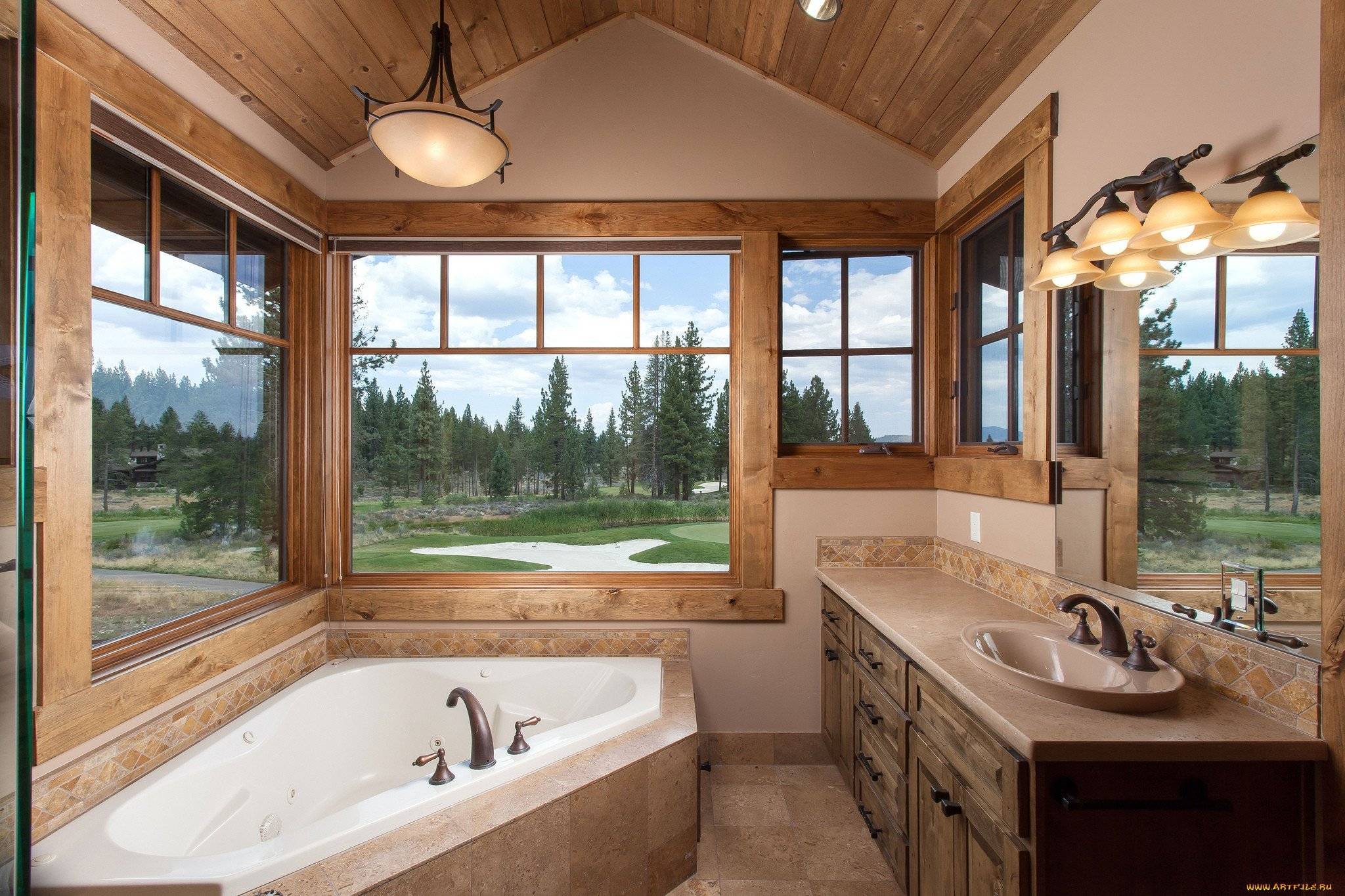 Ванная с окном: дизайн и фото. как оформить дизайн ванной комнаты с окном. особенности дизайна ванной комнаты с окном.