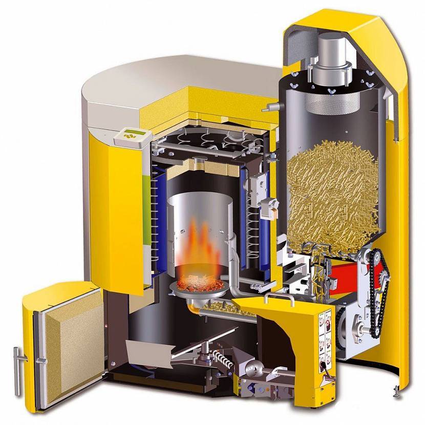 Пеллетный котел: брикеты для отопления и котельные, опилки и твердое топливо