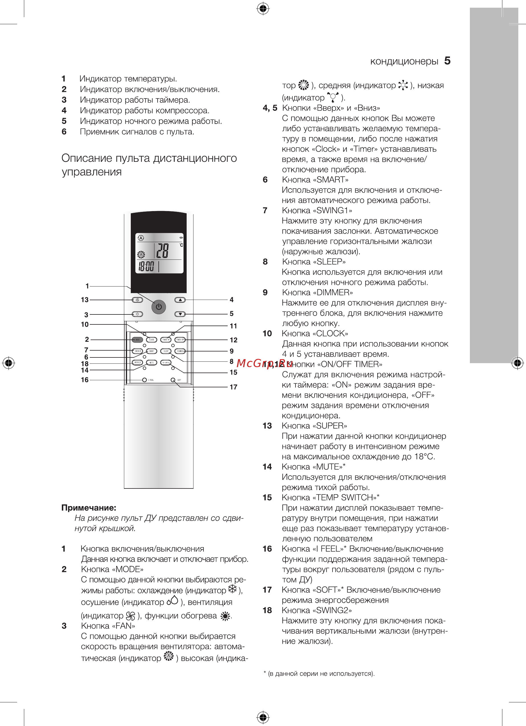 Кондиционер quattroclima инструкция к пульту