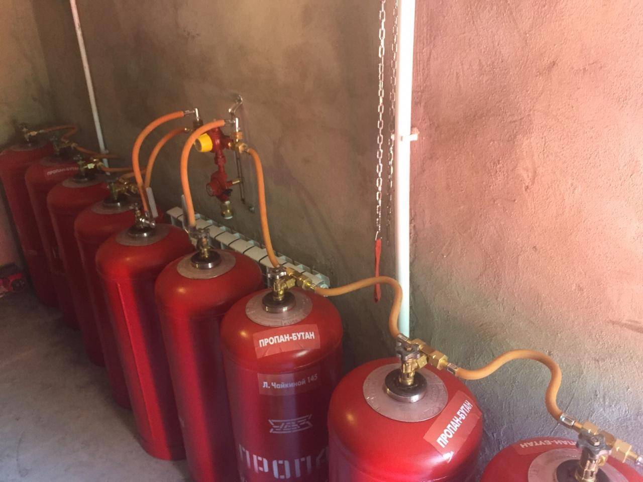 Отопление сжиженным газом загородного дома газовыми баллонами
