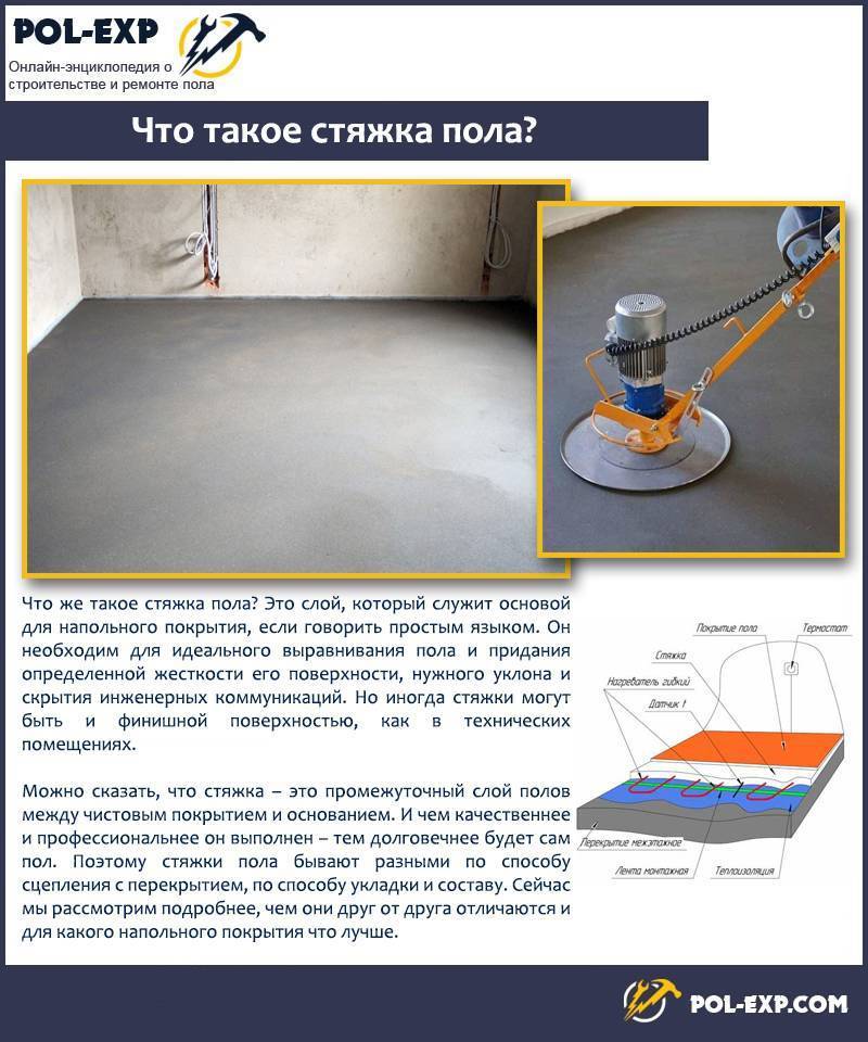 Полусухая стяжка пола: плюсы и минусы | советы специалистов