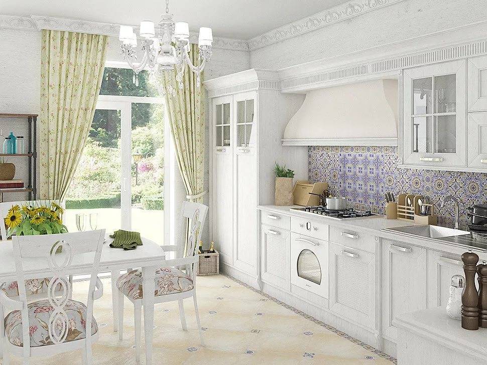 Плитка в стиле прованс для кухни: 60+ фото интерьера плитки прованс на кухне