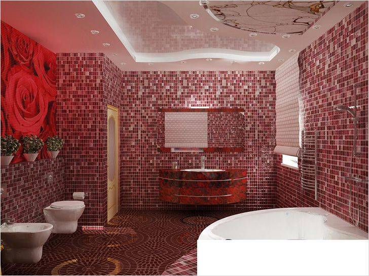 Плитка-мозаика в интерьере ванной комнаты: как выбрать и уложить самому