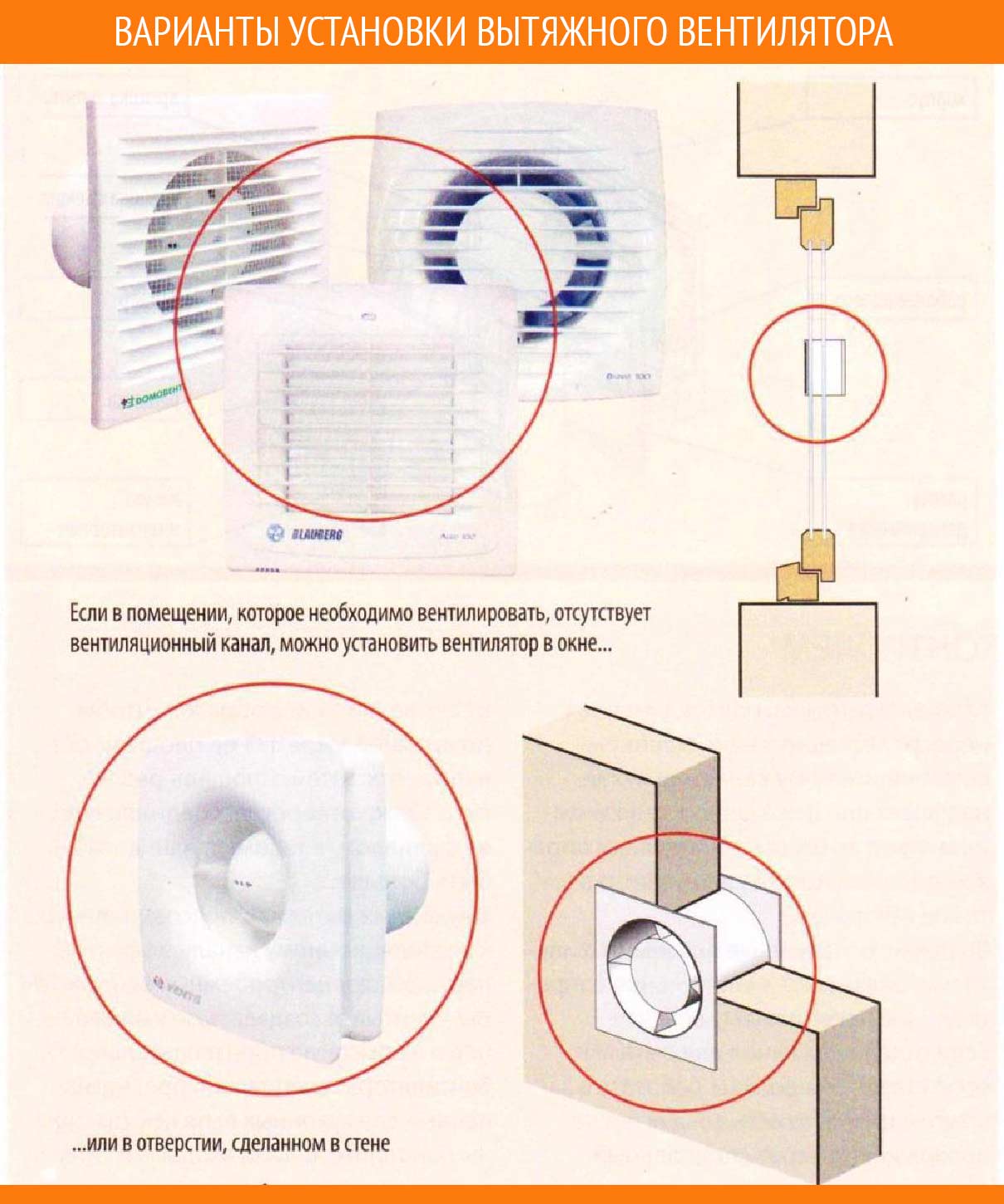 установить вентилятор в вытяжку на кухне