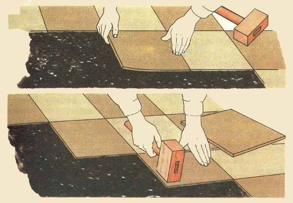 Укладка пвх плитки на пол: как клеить материал на поверхность