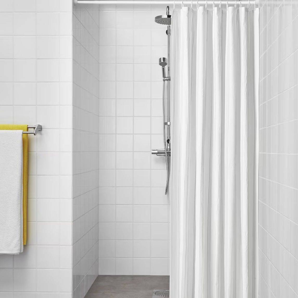 Шторки для ванной комнаты, фото душевых и защитных занавесок