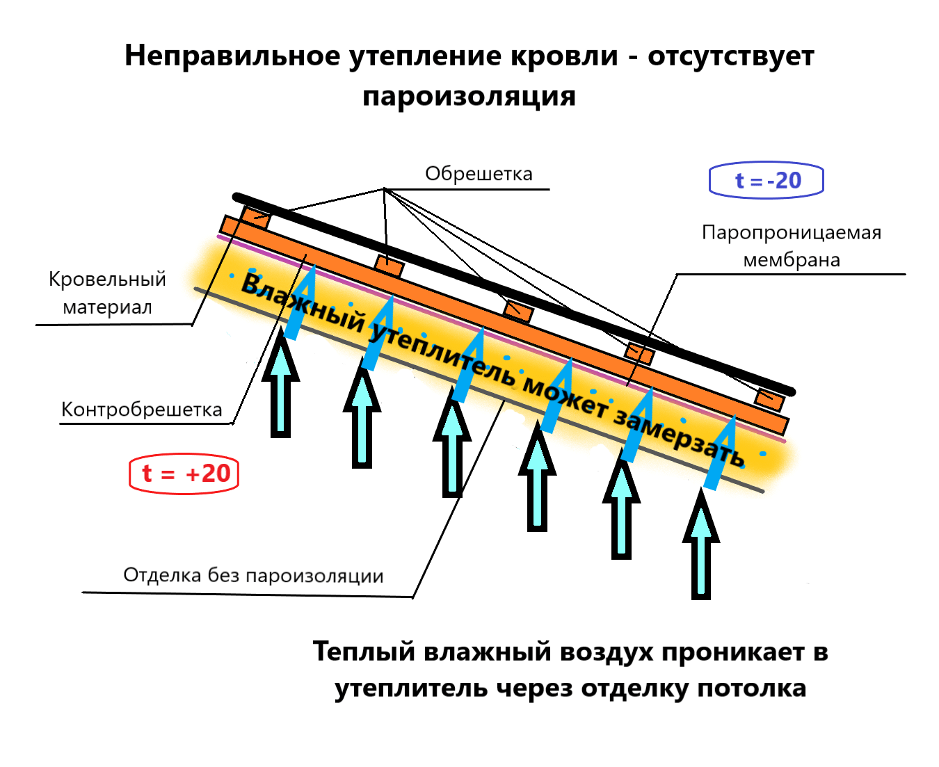 Какой стороной укладывать пароизоляцию к утеплителю: правила