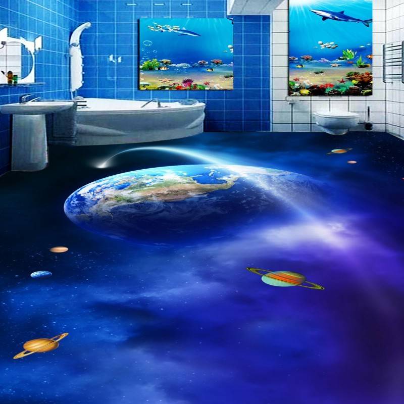 Видео инструкция по созданию ванной в виде красивого космоса