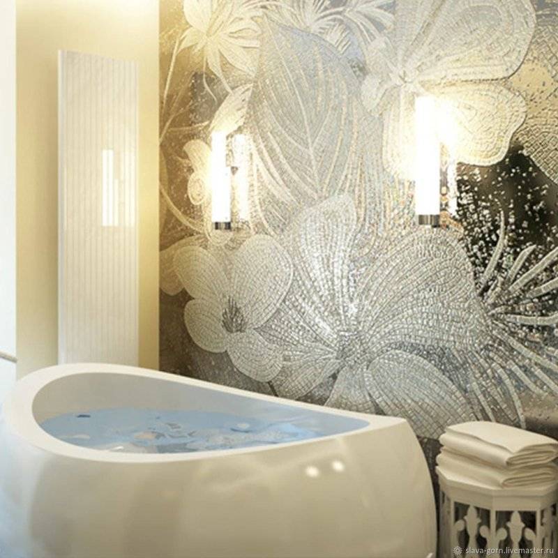 Панно из плитки в ванную: для комнаты из керамики, каталог и фото, стеклянное на стену, из кафеля или керамогранита — sibear.ru