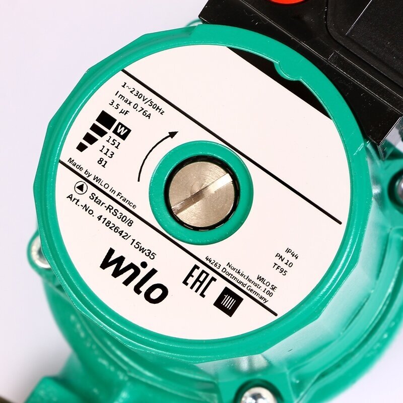 Эксплуатация циркуляционных насосов для отопления wilo