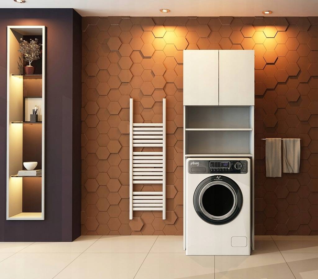Как сделать шкаф над стиральной машиной в ванной комнате? | iloveremont.ru
