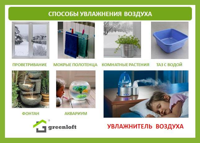 Как увлажнить воздух в комнате без увлажнителя: способы