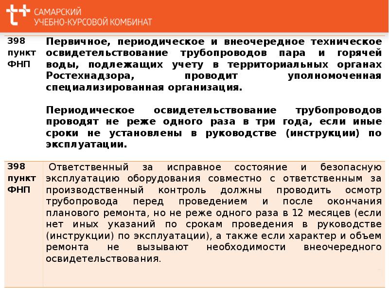 Категории трубопроводов пара и горячей воды