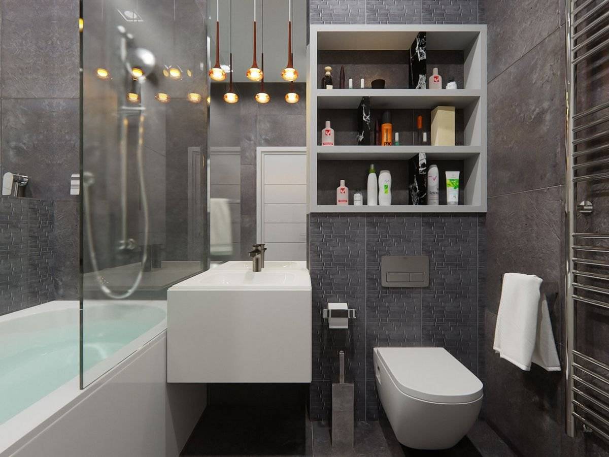 Ванная комната в стиле хай-тек — лучшие новинки современного дизайна (115 фото)