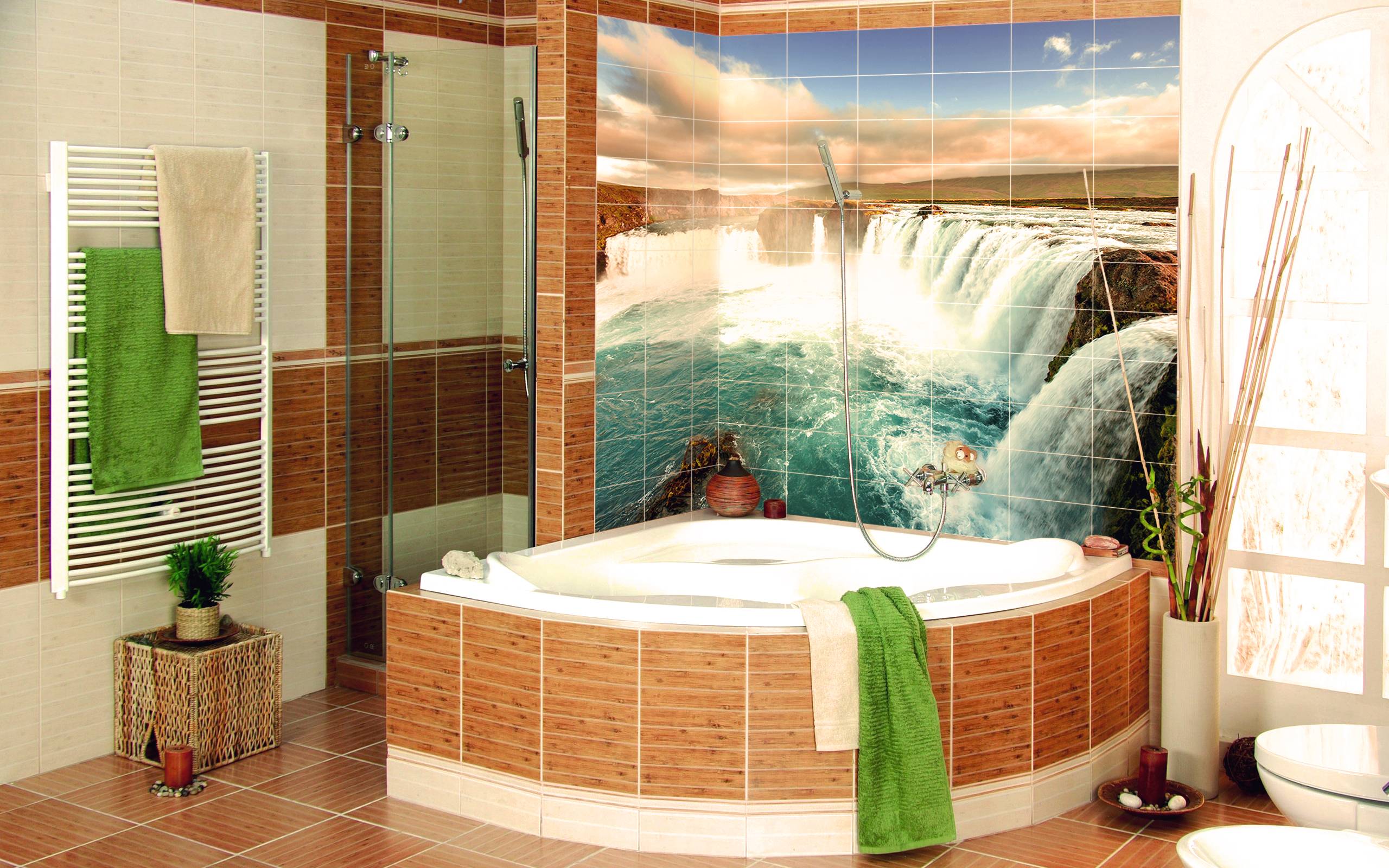 Фотоплитка для ванной комнаты: особенности отделки / zonavannoi.ru