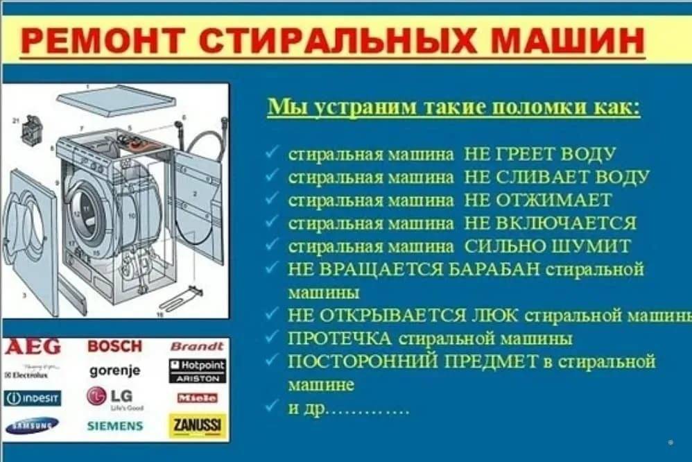 Диагностика стиральной машинки: что надо знать