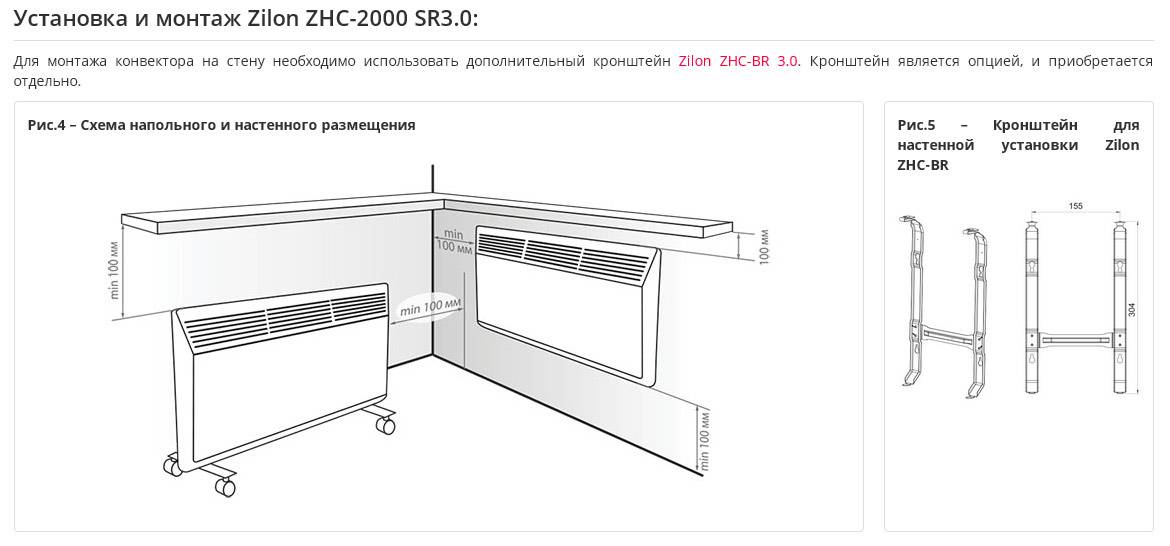 Конвектор фото в пдф. Схема крепления конвектора к стене. Кронштейн для крепления на стену электрических конвекторов Zilon. Конвектор ZHC 2200 SN схема. Схема установки ножек на конвектор.