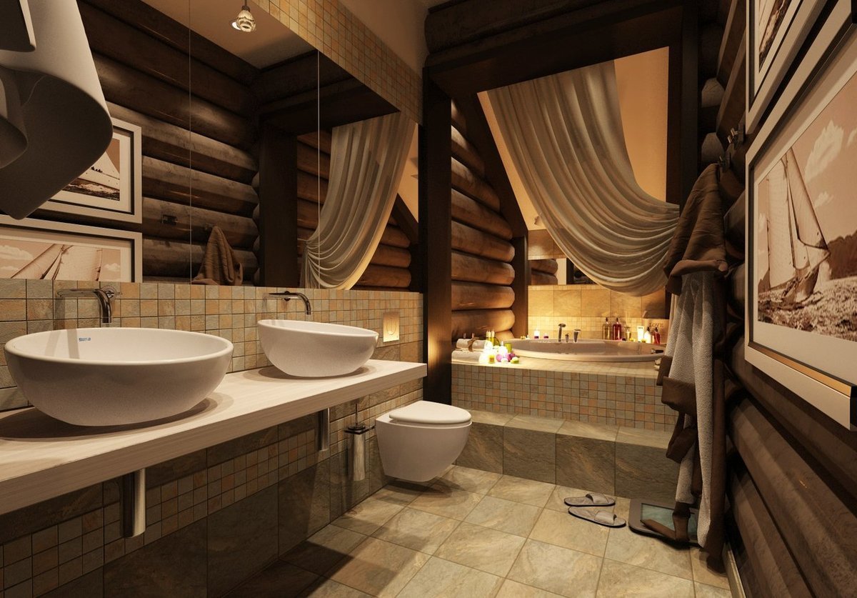 Кирпич, трубы и бетон – оформляем ванную в стиле лофт