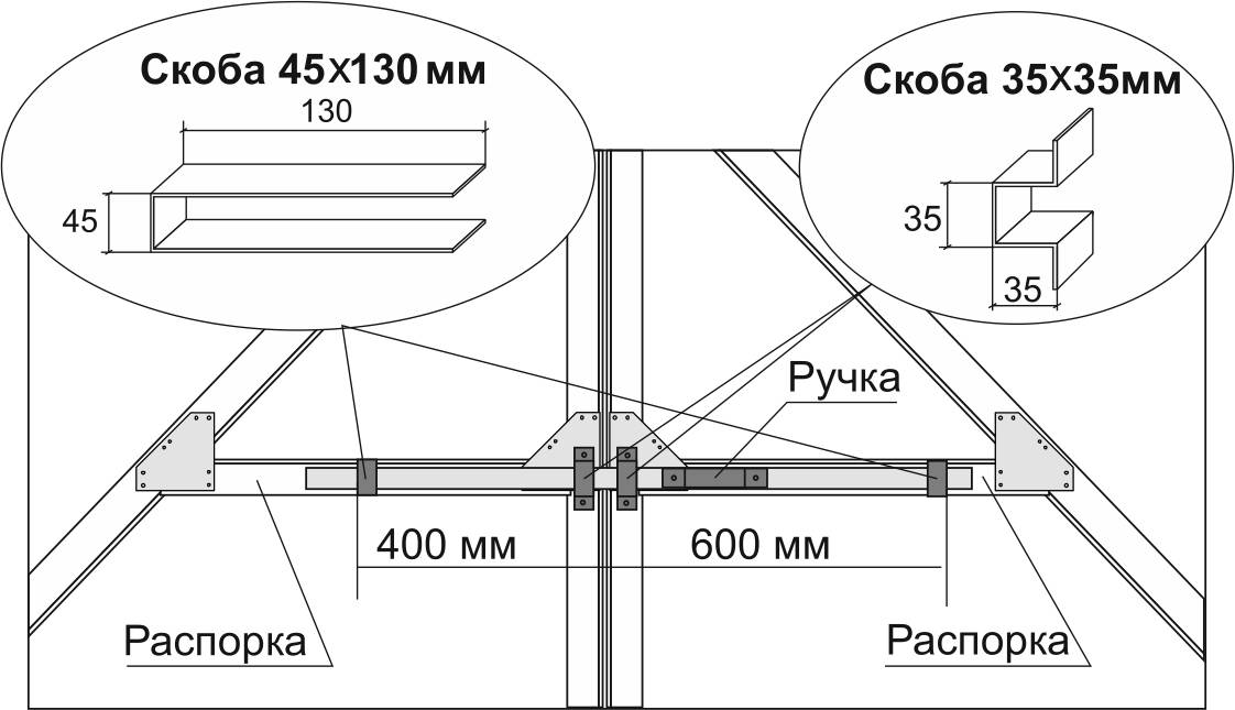 Защелка на калитку своими руками чертежи