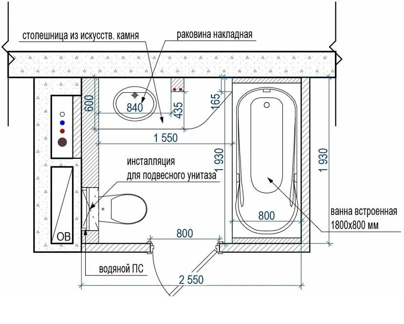 Оптимальный размер ванной комнаты в частном доме. как определить размеры санузла | строительство и ремонт