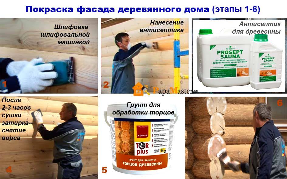 Как выполнить покраску старого деревянного дома снаружи