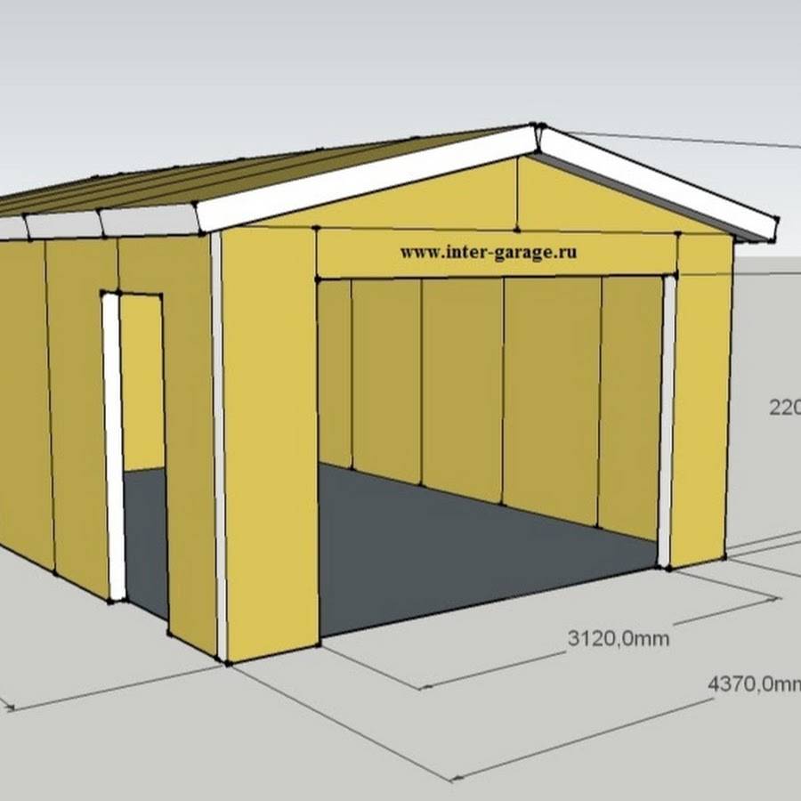 Гараж из бруса своими руками чертежи