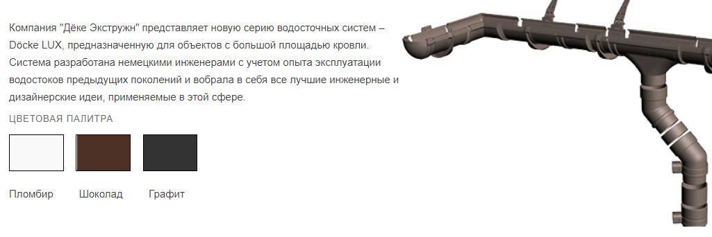 Водосточная система docke, как правильно установить и использовать