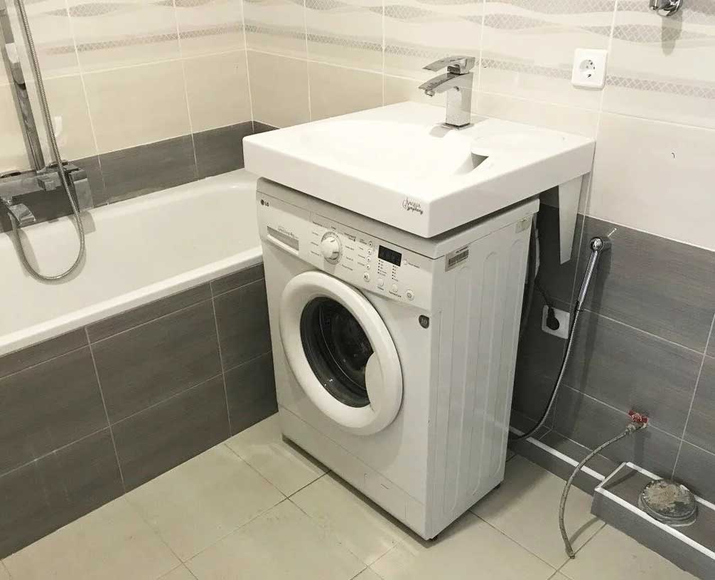 фото стиральных машин в ванной