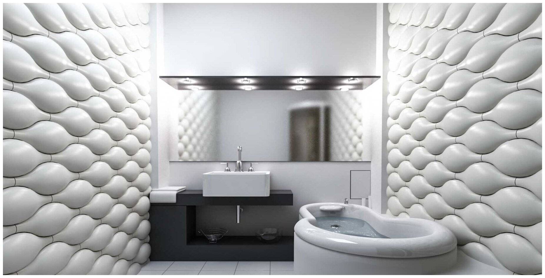 Декоративные панели для ванной. Гипсовая 3д панель «kegli». 3 Д панели для стен в ванную комнату. Гипсовые панели в ванной. Объемная плитка для ванной комнаты.