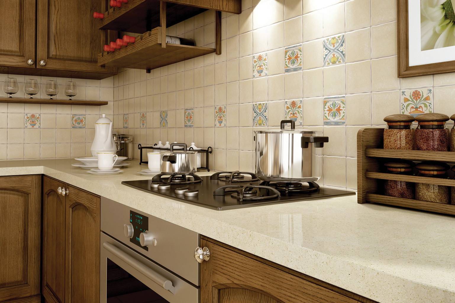 Как выбрать плитку на пол в кухню: лучшие керамические полы