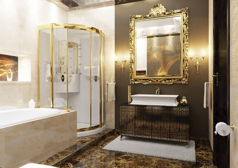 Ванная комната в стиле барокко / vantazer.ru – информационный портал о ремонте, отделке и обустройстве ванных комнат