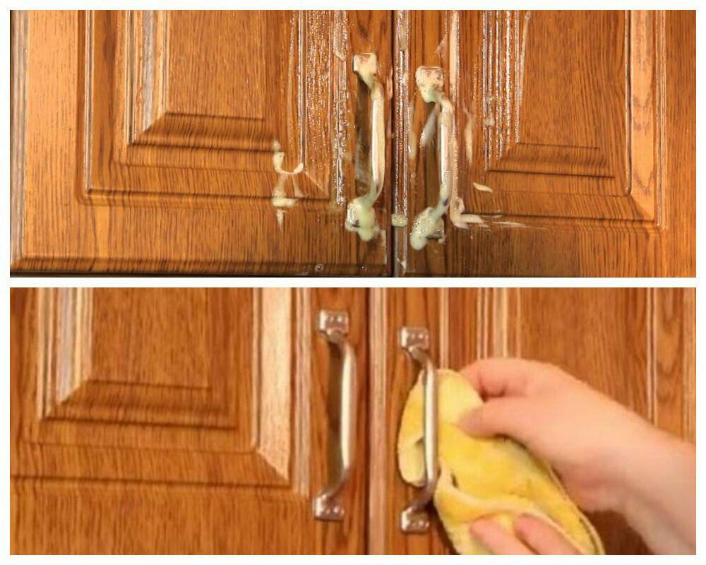 Чем отмыть жир с кухонной мебели