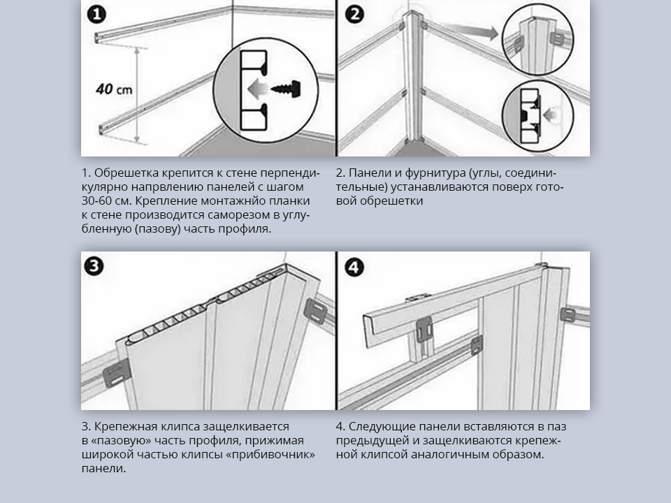 Панели монтаж своими руками