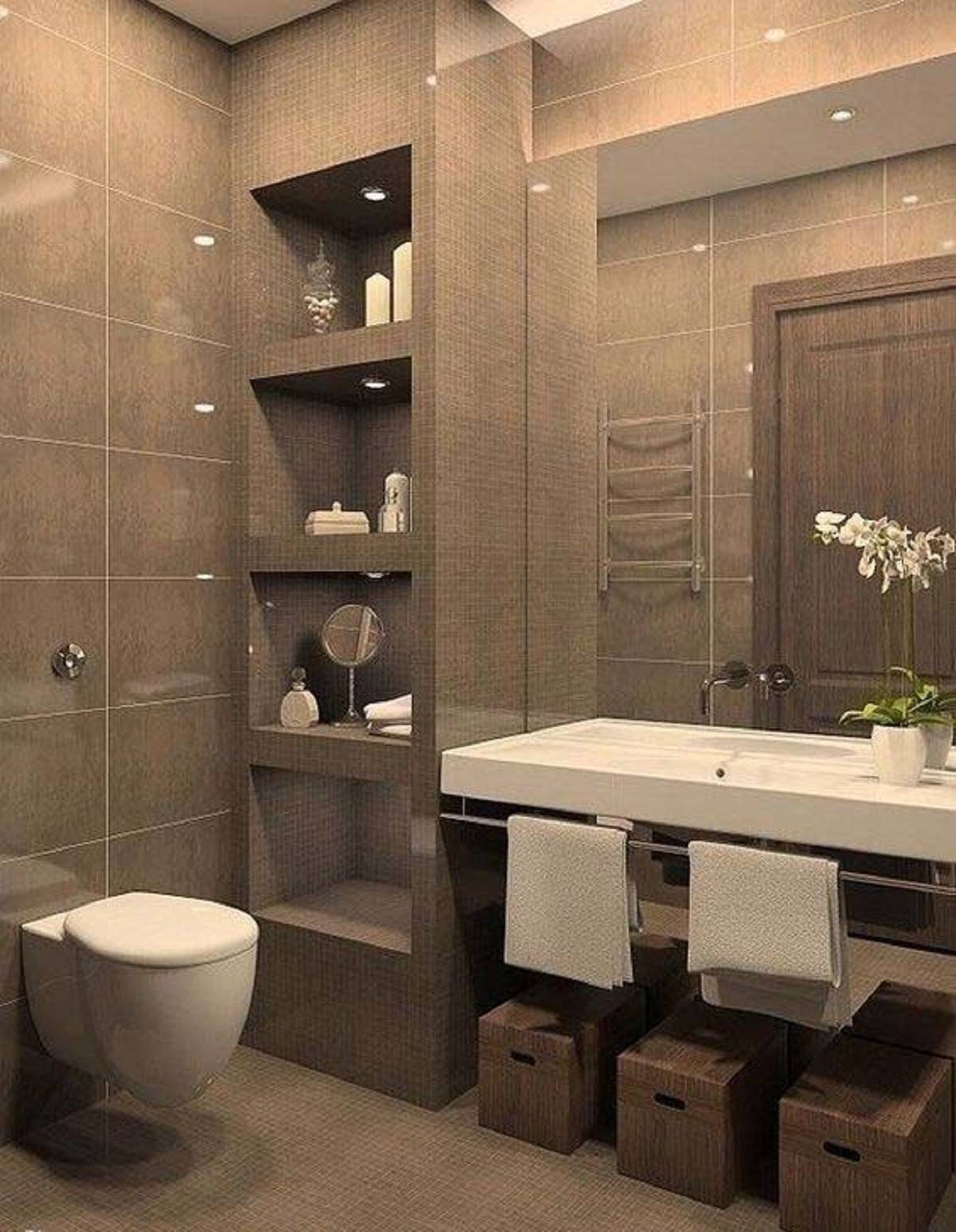 Готовые проекты ванной. Современная ванная комната. Интерьер санузла. Дизайнерские решения для ванной комнаты. Дизайнерская ванная комната.