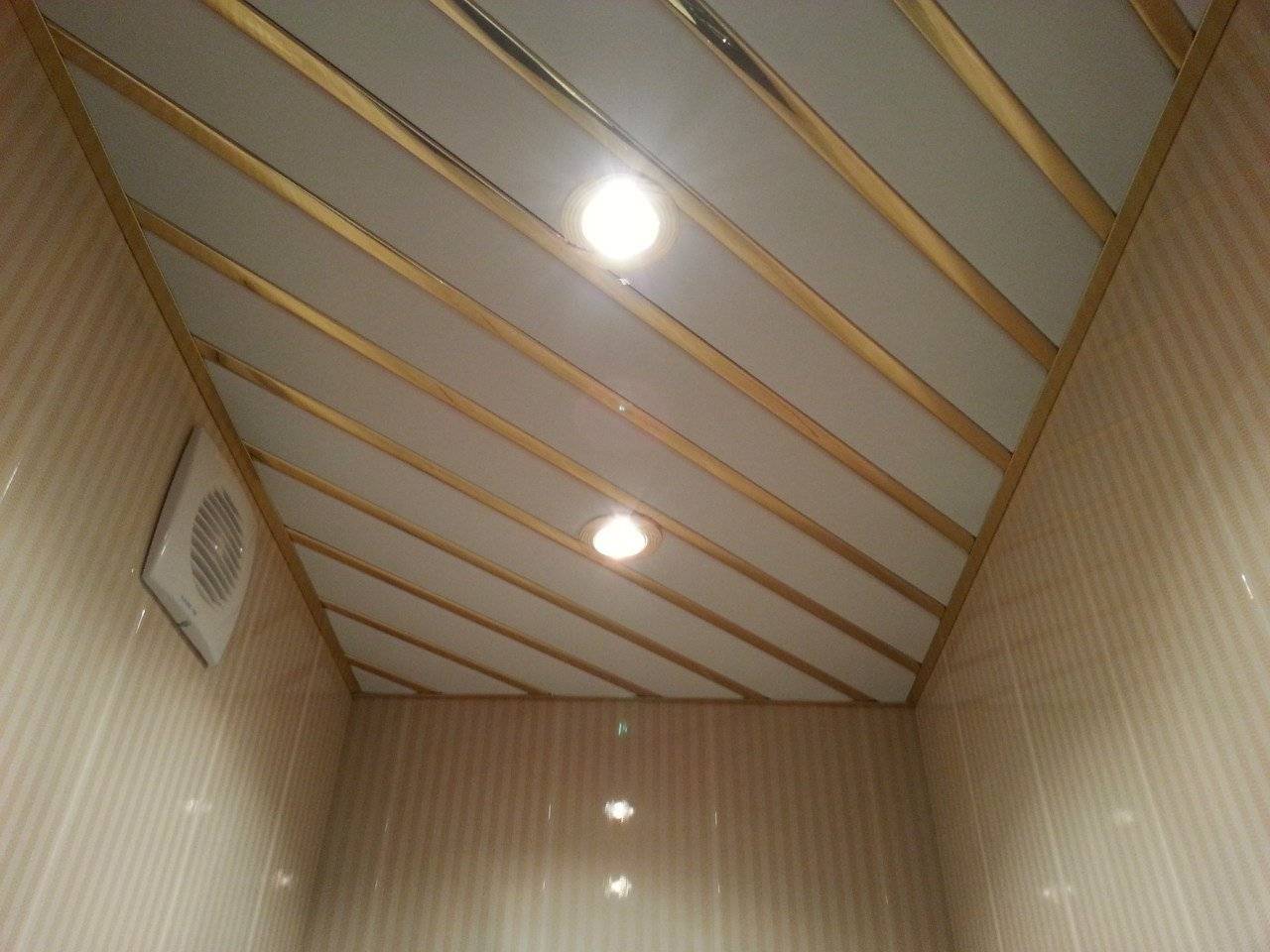 потолок из мдф в ванной