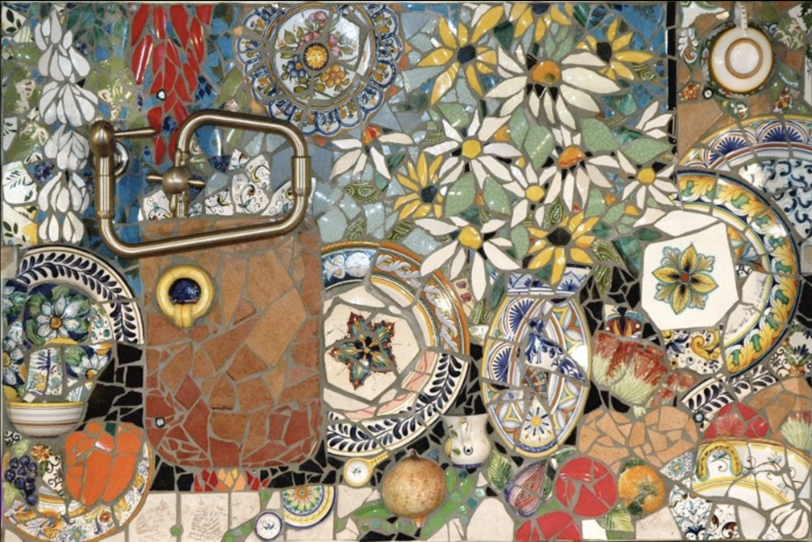 Мозаика из битой плитки своими руками: фото орнаментов для примера