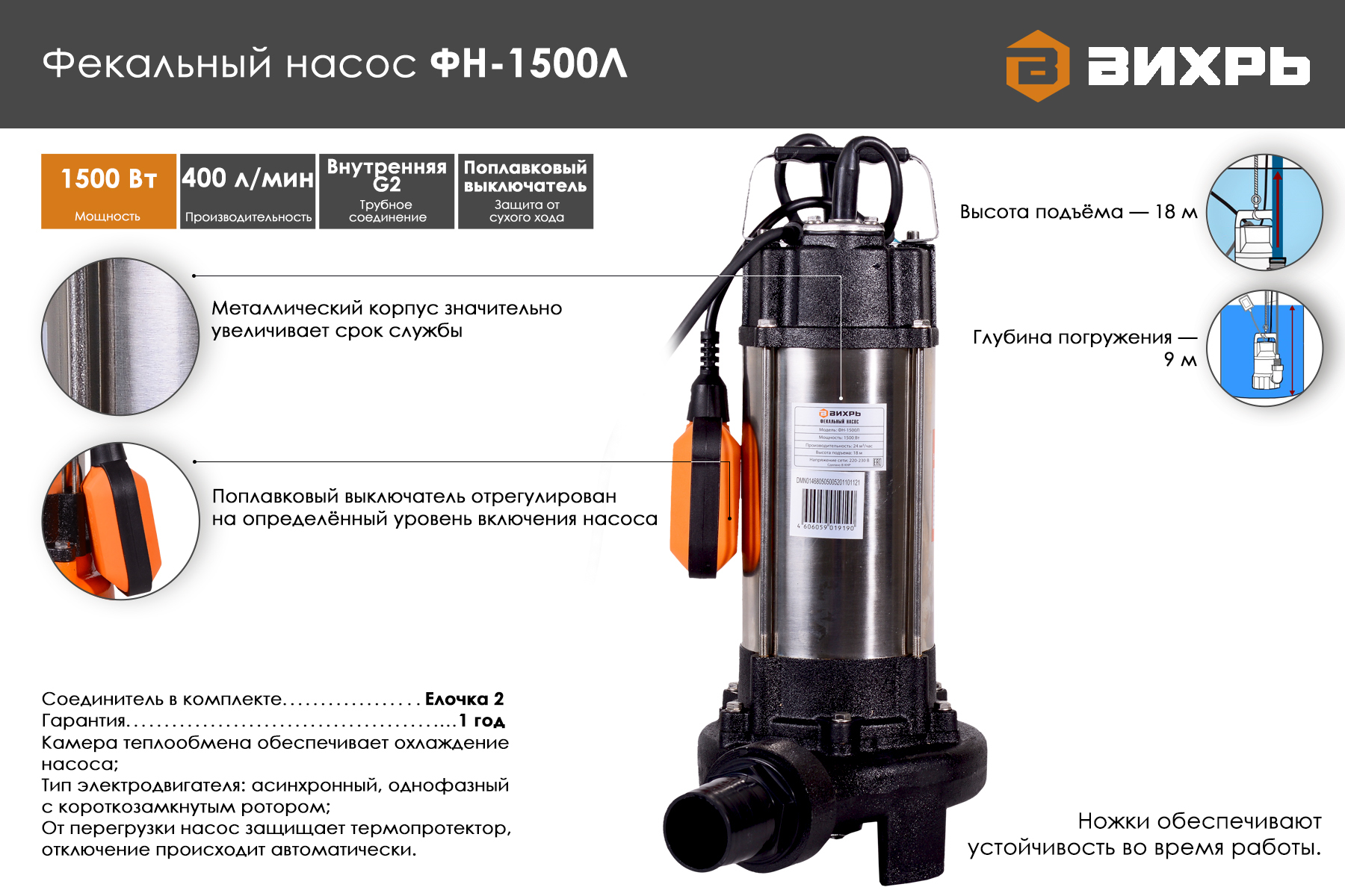 Виды фекальных насосов: как выбрать хороший агрегат