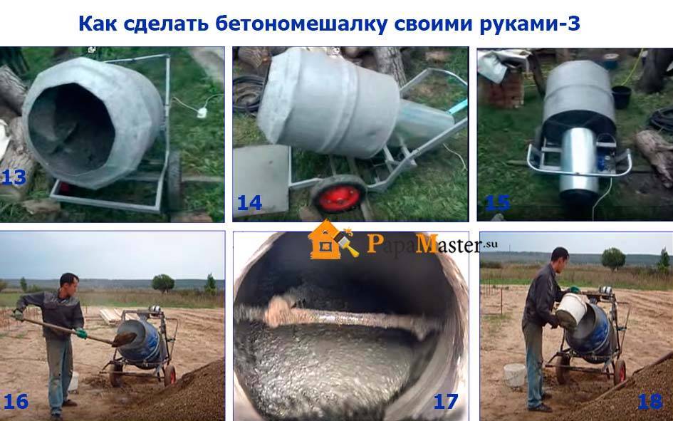 Как сделать бетономешалку своими руками
