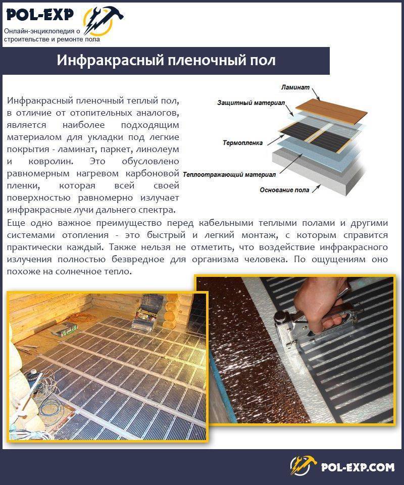 Электрический теплый пол под ламинат: укладка своими руками