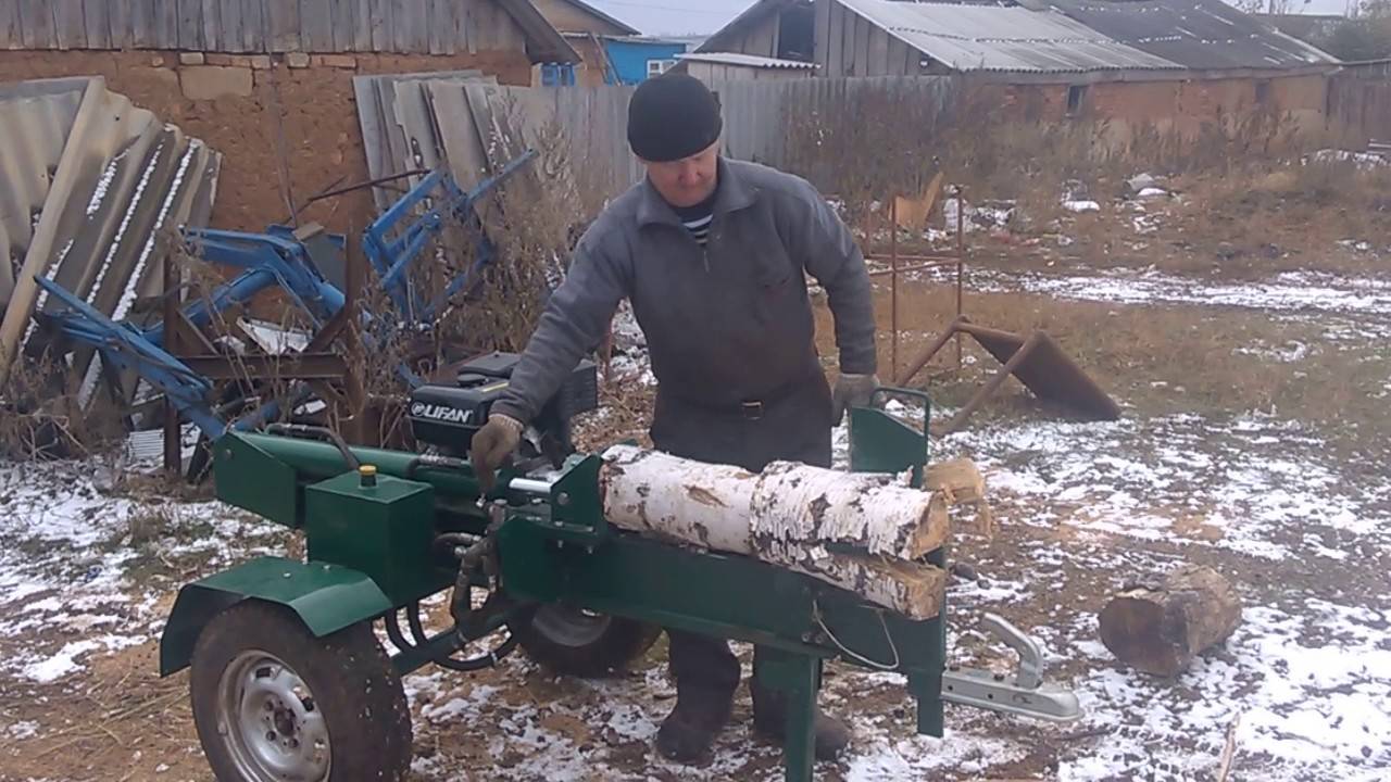 Дроваколка самоделка видео механический