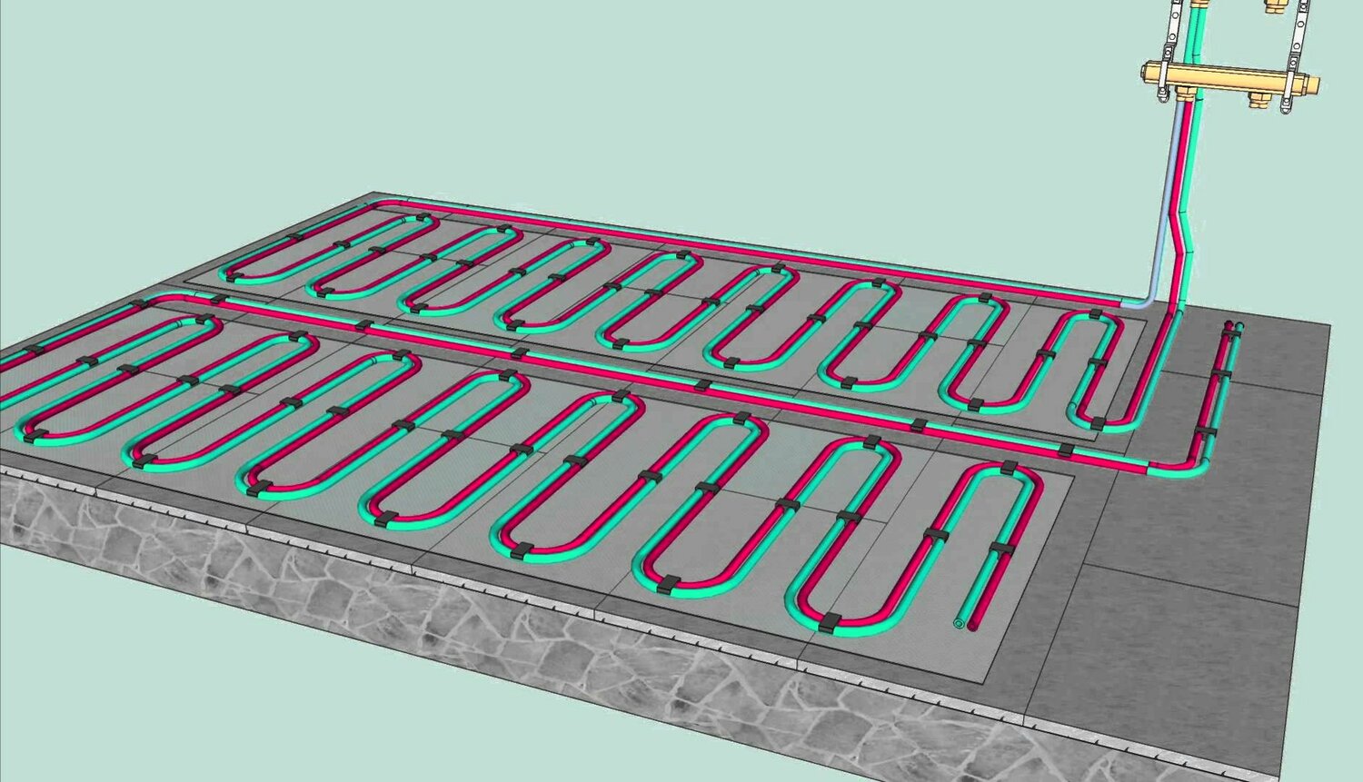 Водяное отопление частного дома своими руками: схемы установки труб, радиаторов, котлов, монтаж теплого пола